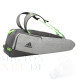 Adidas 360 B7 6-Schläger Tasche Grau Limette