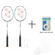 Kombipaket Yonex Voltric Power Storm + AC102 (3er Pack)