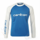 Carlton Aeroflow Unisex Langarmshirt Blau/Weiß 